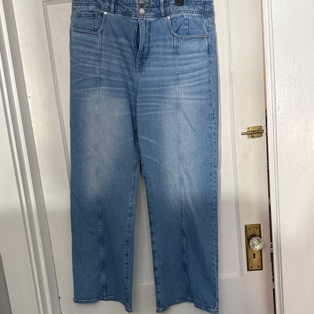 LOFT Light Blue Wide-Leg Jeans